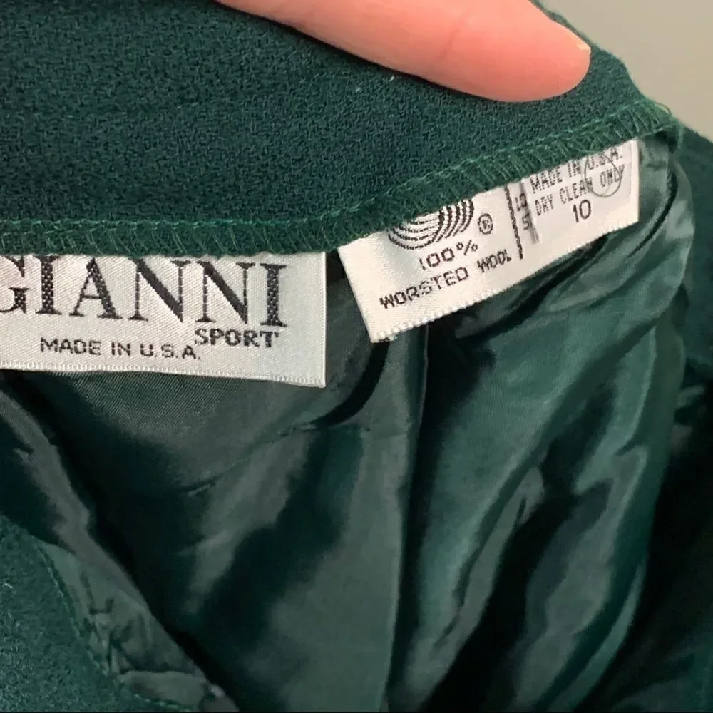 GIANNI Sport 3pc Evergreen Jacket Pant Skirt Suit